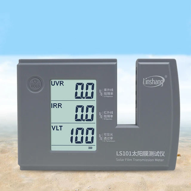 LS101 VLT UV IR Rejection Tester Solar Film Transmission Meter Window Tint Meter