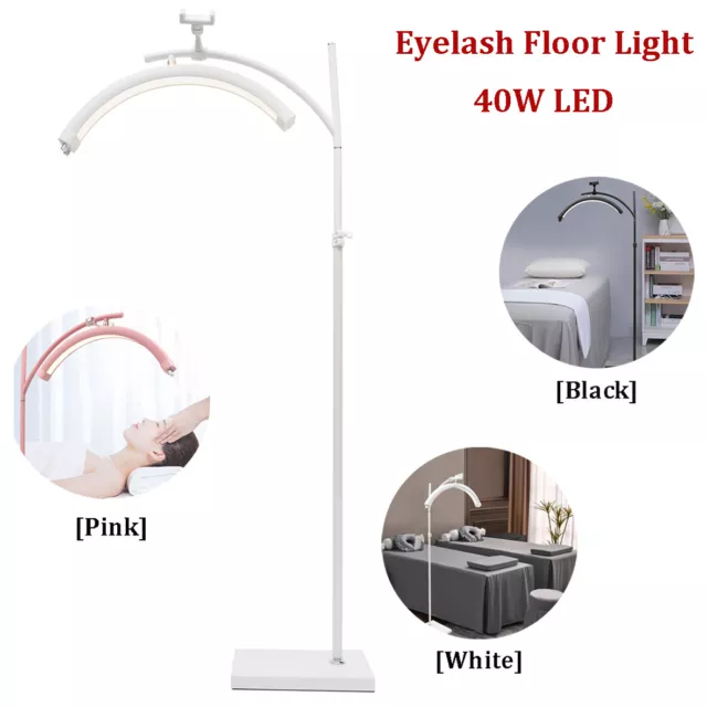 Eyelash LED Floor Light Half Moon Lamp 40W for Lash Extension Beauty Lighting