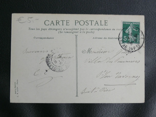 Cpa Navy Military: Le Havre - A Torpedo Boat In The Great Basins - 1908 2