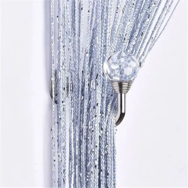 2x Crystal Tie Backs Hooks Curtain Hooks Hanger Wall Holdback Hooks Curtain Tie