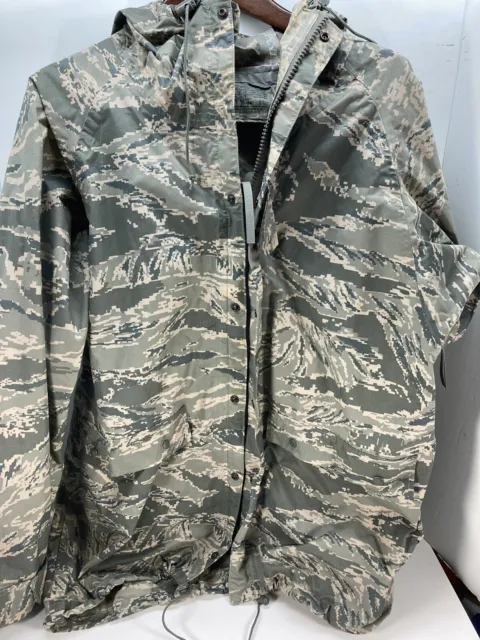 US Military tiger Stripe abu cam Rainsuit jacket  small orc Parka improved rain