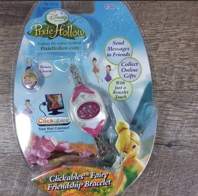 Disney Fairies Pixie Hollow Clickables Fairy Friendship Bracelet Online Toy New