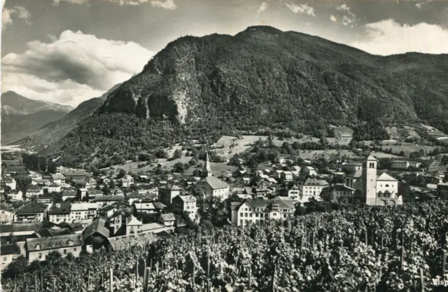 Carte SUISSE VISP VIEGE Vue du village La Vigne dans le Valais