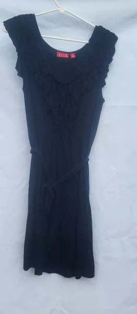 Elle Black Pullover Size M Knee Length Dress