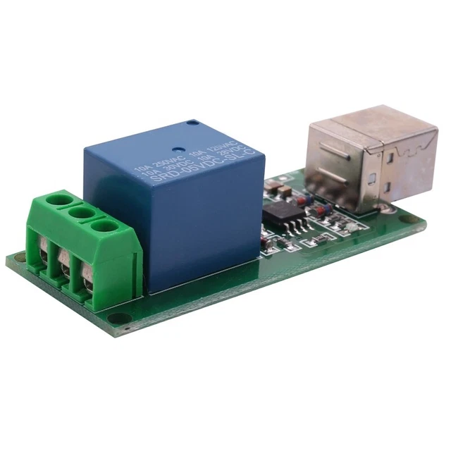 USB 5V Rele' 1 canale di controllo programmabile di computer per Home US Na V1V6