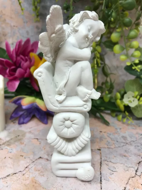 Love You Guardian Angel Figurine Sleeping Cherub Statue Ornament Sculpture Gift