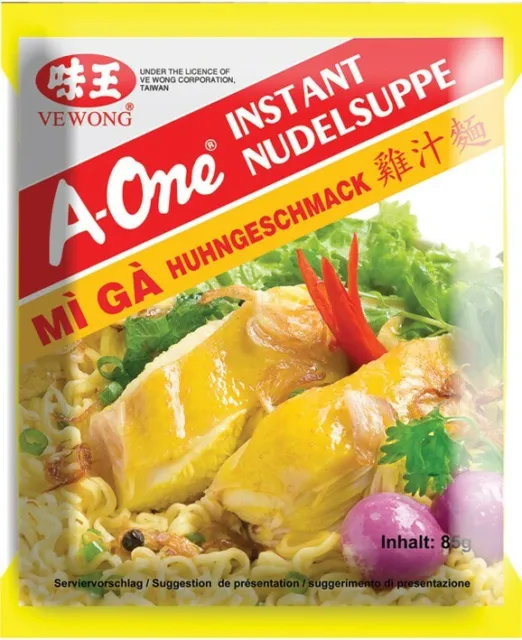 A-One [10x 85g] zuppa di pasta istantanea [gusto di pollo]