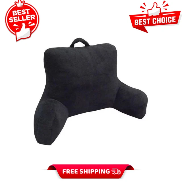 Plush Backrest Pillow Bed Cushion Support Reading Back Rest Arms Chair Lounger