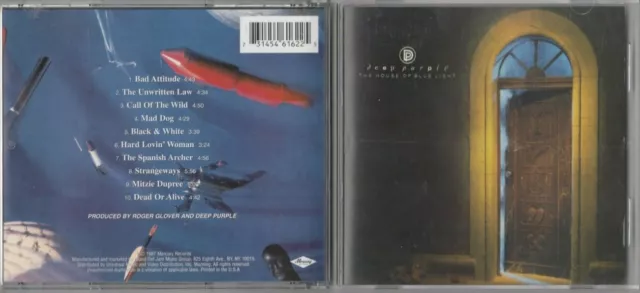 Deep Purple - House of Blue Light  (CD, 1999) MERCURY