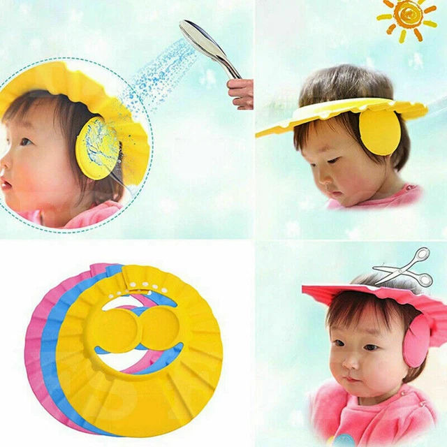 Baby Kid Shampoo Bath Shower Hats Caps Head Wrap Washing Hair Waterproof-Shield