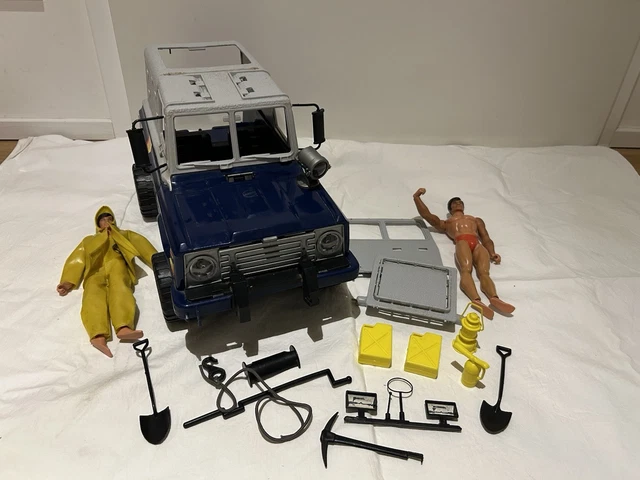 Jeep Tout-terrain Big Jim Mattel 1978 - Véhicule Vintage à Compléter, Occasion