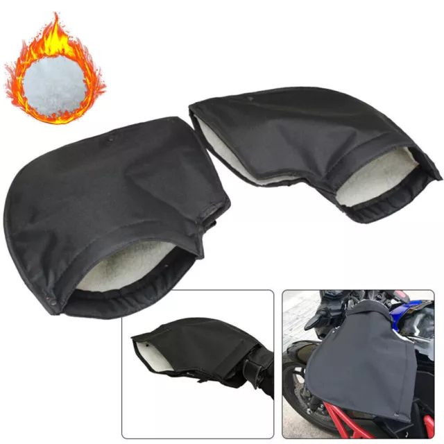 1 Paar wasserdichte Motorrad-Lenkerhandschuhe Hand Muffs Winter Roller Wärmer YT