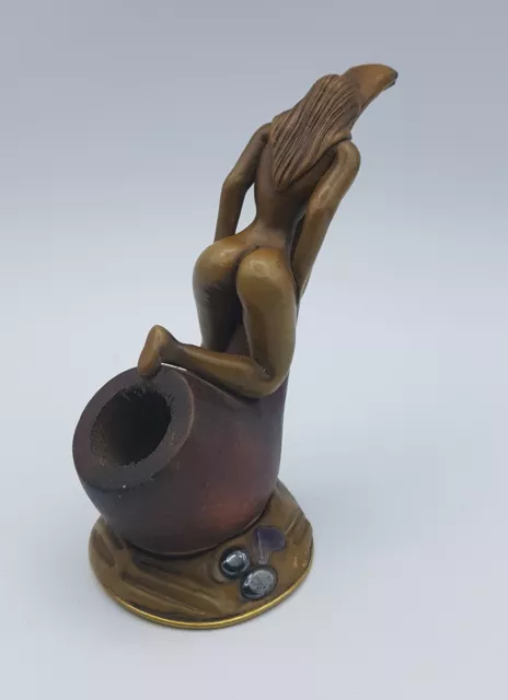 [ CURIOSA ] Belle pipe érotique en bois sculpté - exemplaire unique 2