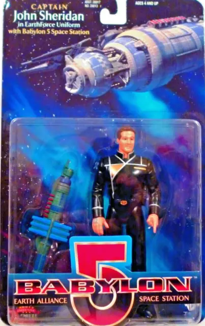 Babylon 5 Captain John Sheridan in Earthforce with babylon 5 space station new