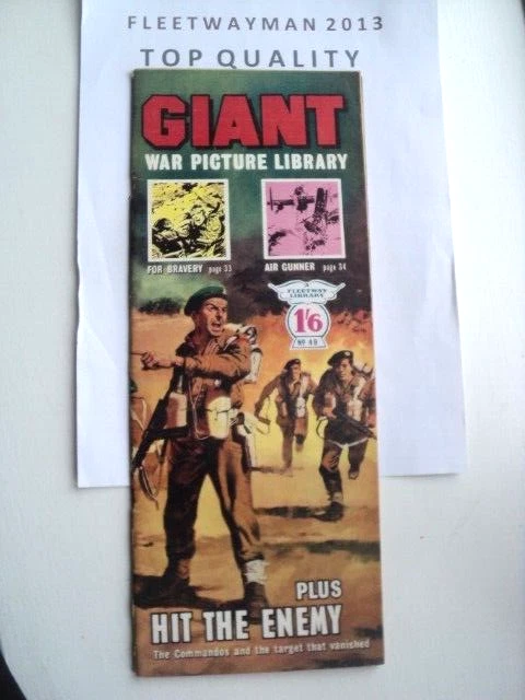 GIANT WAR PICTURE Library Comic #49 - 1965 - Fleetway - Very Scarce Vgc ...