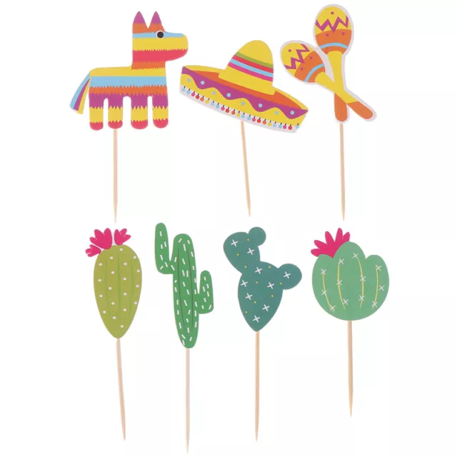 Inserto de pastel de alpaca cactus mexicano decoración insertos de pastel tarjeta F.P2