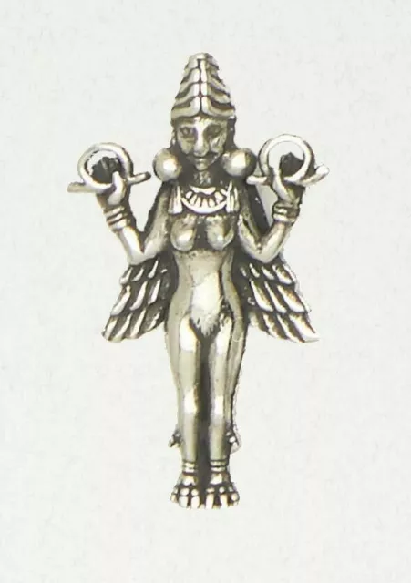 Lilith Sumerian Goddess Pewter Occult Babylon Silver Magic Pendant Jewelry