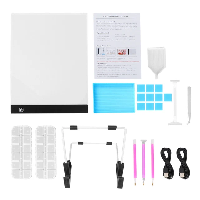 1 Set Dimmable Diamant Zeichnung Werkzeuge Diamant Zeichnung A4 LED Licht Pad Ki