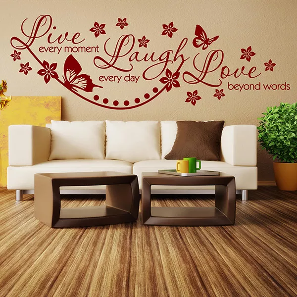 WALL STICKERS  💗 Live Laugh Love 💗   WALL ART DECAL STICKERS Wall Quotes   N38