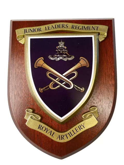 Royal Artillery Junior Leaders Wall Plaque Regimental Military Mess Shield