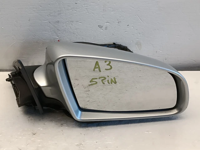 Copertura Specchietto Retrovisore Per Audi A3, A4, A5, Q3, A6 - Design In Fibra Di Carbonio, Colore Glossy Black - Foto 6