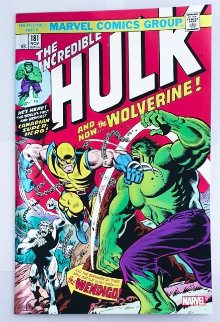 Incredible Hulk: Faksimile Edition #181 (neue Druckfolie Variante) Neuwertig B&B