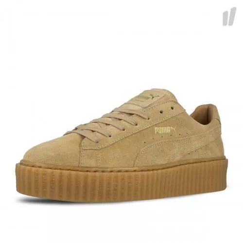 BASKETS FENTY PUMA Rihanna Farine D avoine Beige Daim Toutes