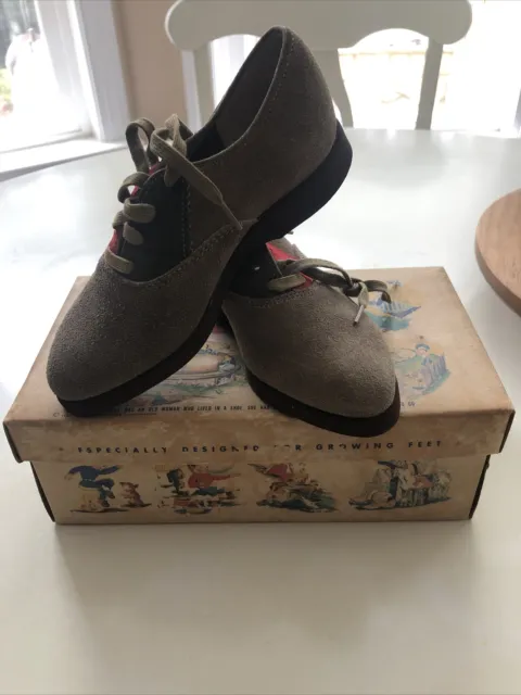 1954 Vintage Mother Goose Shoes New In The Box Country Store