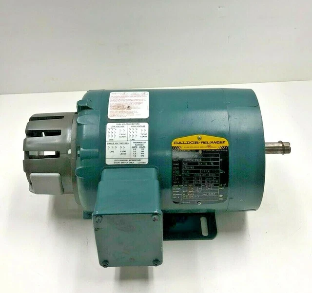 Baldor Motors IDVSNM3538  .5HP, 1765RPM, 3PH, 60HZ, 56C, 3516M, TENV, F1