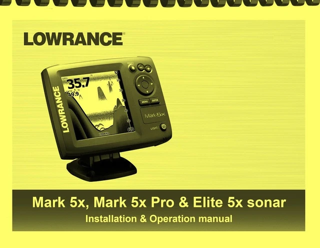 LOWRANCE MARK 5X And X52 OWNER'S OPERATION MANUAL EUR 30,47.