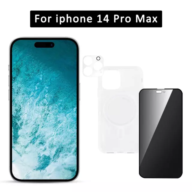 For iPhone 12 13 14 Pro Max Mini Mag Safe Magnetic Cover Camera Screen Protector