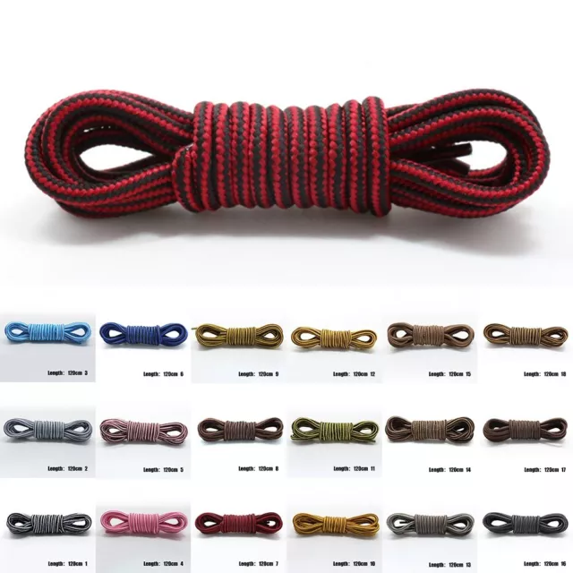 Sporty Shoe Laces Round Cord Shoelaces for Active Shoes and Boots Polyester