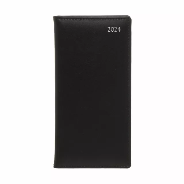 WHSMITH 2025 BLACK Slim WeekToView Real Leather 2025 Diary £17.99