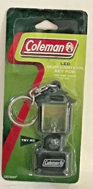 Vintage New Coleman Lantern Key Fob Keychain Collectible in Original Packaging