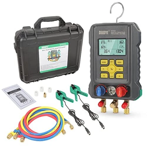 Digital Manifold Gauge for 93 Refrigerant Digital Manifold Gauge Set 5.7"×9.4"