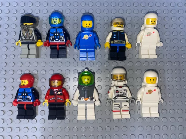 10 LEGO FIGUREN UND MANSCHEN LEGO SPACE konvolut sammlung