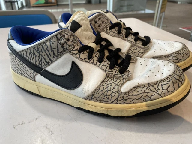2002 Nike Dunk Low Pro Sb Supreme Cement Us9.5 304292 001