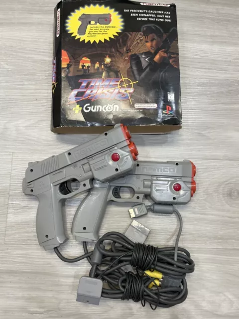 Time Crisis Plus Guncon Box - PlayStation 1 - NO GAME JUST GUN + BOX NOT TESTED