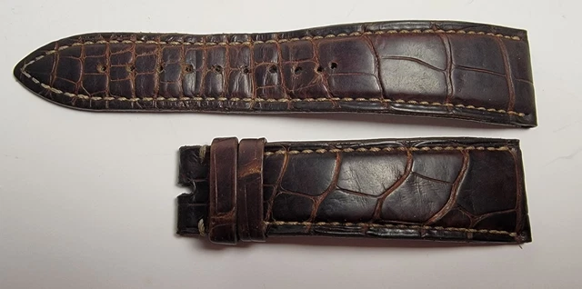 Bracelet Montre En Cuir Véritable Violet – Compatible Avec TAG Heuer, Omega, Seiko, Etc. – 22/20mm Ou 24/22mm