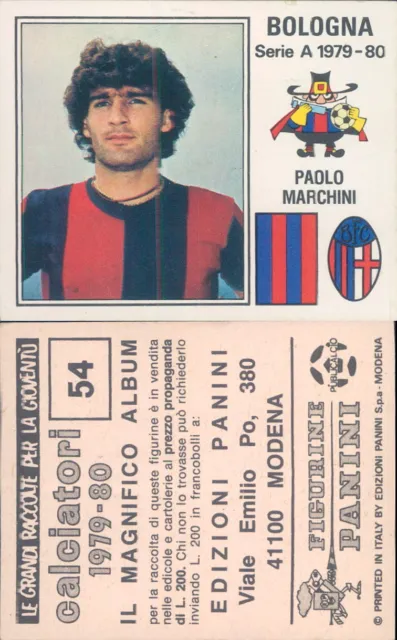 CALCIATORI PANINI 1979/80*FIGURINA Stickern.54*Bologna,Paolo Marchini*New  EUR 1,99 - PicClick IT