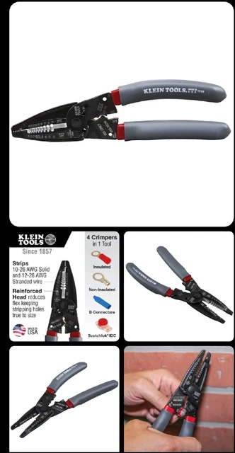 Klein Tools 1019 Klein-Kurve® Wire Stripper / Crimper / Cutter Multi Tool