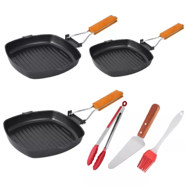 Carbon Steel Kitchen Wok Pans with Handle General Pans for Kitchen Cooking