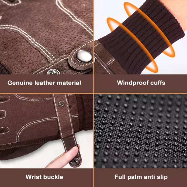 Gloves Are Warm And Cold-Proof Cycling, Men's Winter Cycling Waterproof