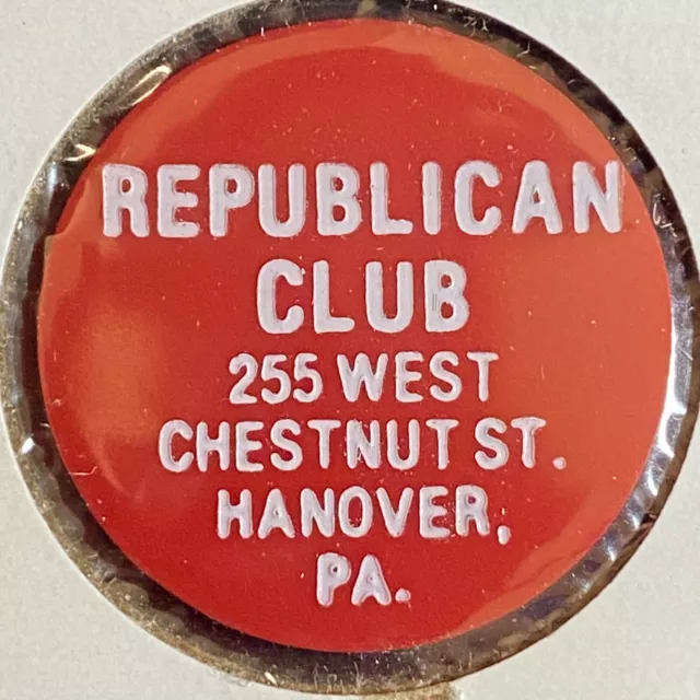 Hanover, PA Republican Club c1970's-80's Plastic "Good For One Drink" Token