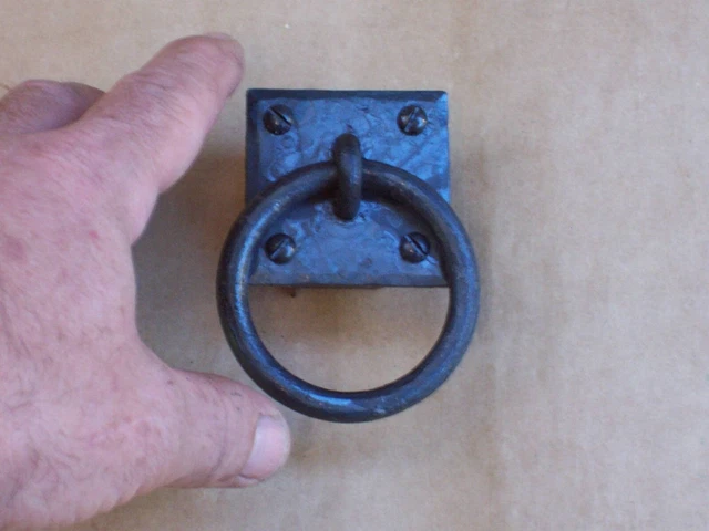 Ring Pulls Wrought Iron Hand Forged in USA Fire and Steel Forge Blacksmith