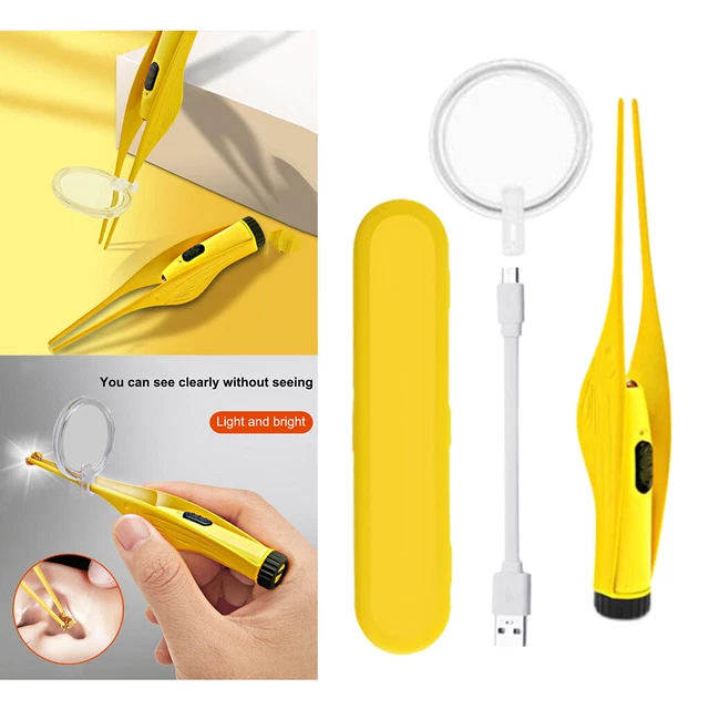 Outil De Retrait De Cire De Nettoyant D'oreille De Lampe De Poche LED USB