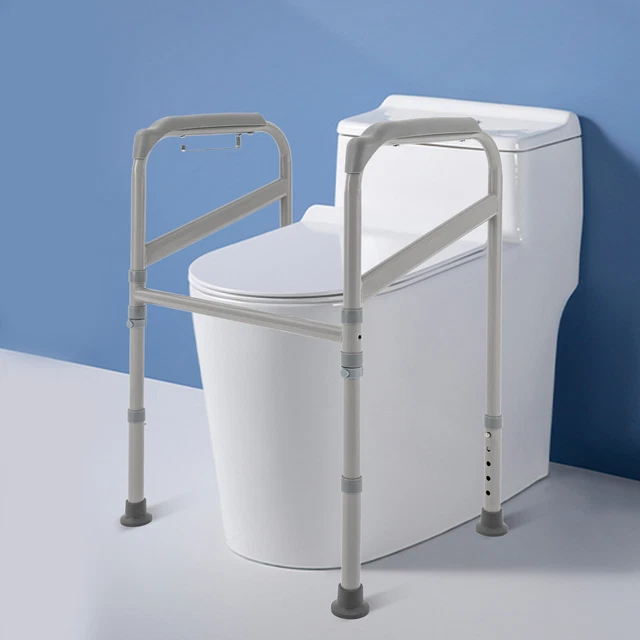 Bastidor de inodoro ajustable ayuda para levantarse inodoro ayuda de apoyo bastidor de soporte 200 kg