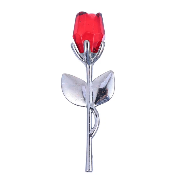 2 piezas Cristal Rosas Figuras Chic Fleures Figuras Boda Aniversario Regalos