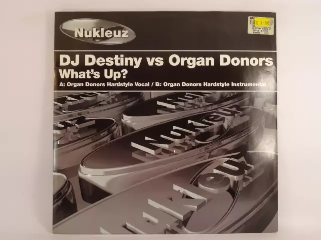 DJ DESTINY VS ORGAN DONORS WHAT'S UP? (155) 2 Track 12" Single Picture Sleeve