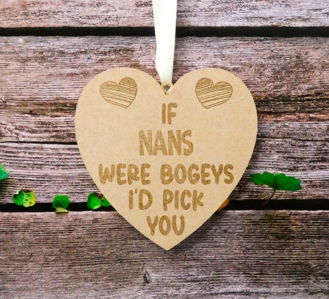 Nan Geschenk graviertes Herz If * Were Bogeys I'd Pick schönes süßes personalisiertes Geschenk